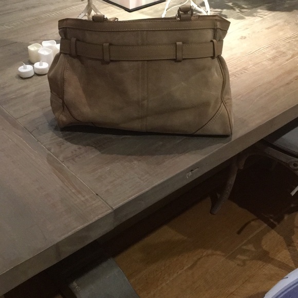Suede Coach bag - Picture 2 of 6